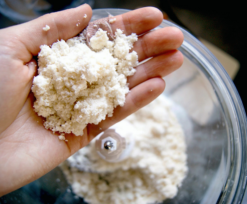 A handful of almond flour.