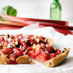 Rhubarb Almond Tart | occasionallyeggs.com #veganrecipes #spring