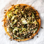Cucumber and Lentil Salad Topped Socca | occasionallyeggs.com