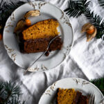 Vegan Pumpkin and Chocolate Layer Birthday Cake | occasionallyeggs.com