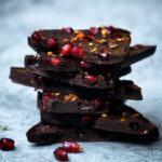 Winter Raw Chocolate Bar with Pomegranate and Orange | occasionallyeggs.com