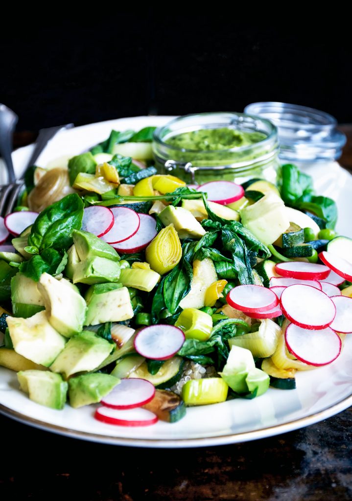 Spring Greens Salad with Wild Garlic Occasionally Eggs