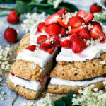 Strawberry Elderflower Scone Cake | occasionallyeggs.com