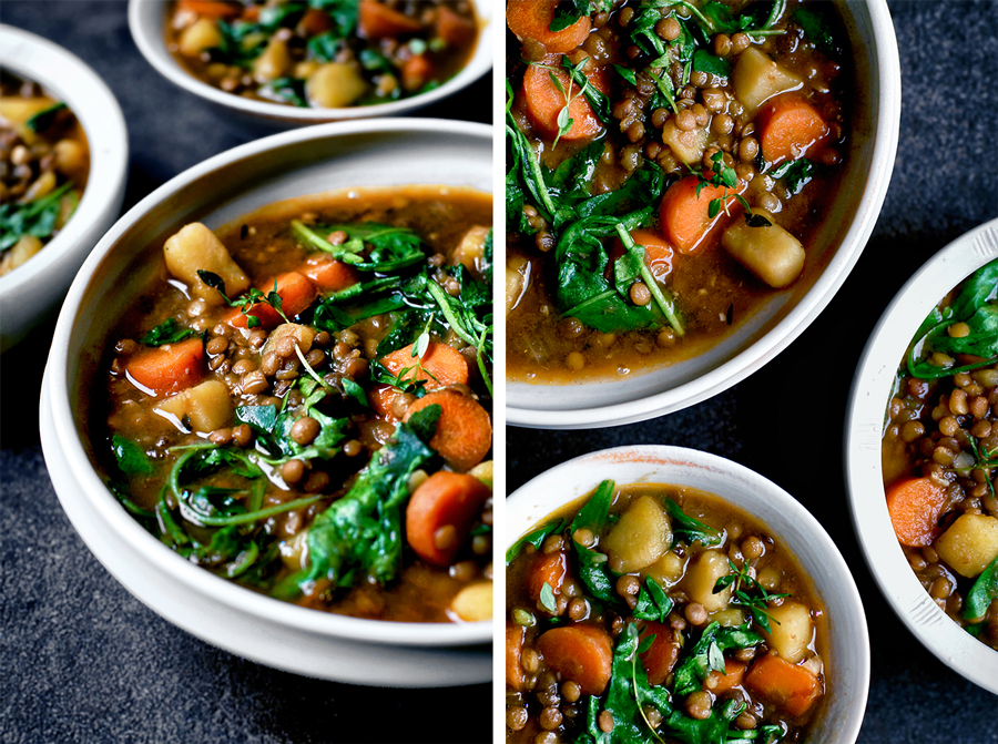 Vegan Lentil and Potato Stew Occasionally Eggs