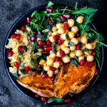 Moroccan Chickpea, Quinoa, and Sweet Potato Lunch Bowls | occasionallyeggs.com