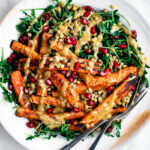 Spicy Roasted Carrots with Tahini Lentil Salad | occasionallyeggs.com