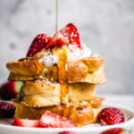Lemon Vanilla French Toast with Strawberries | occasionallyeggs.com