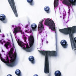 Creamy Blueberry Swirl Coconut Milk Popsicles | occasionallyeggs.com
