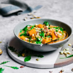 West African Peanut Soup with Pumpkin and Chickpeas | occasionallyeggs.com #soup #veganrecipes