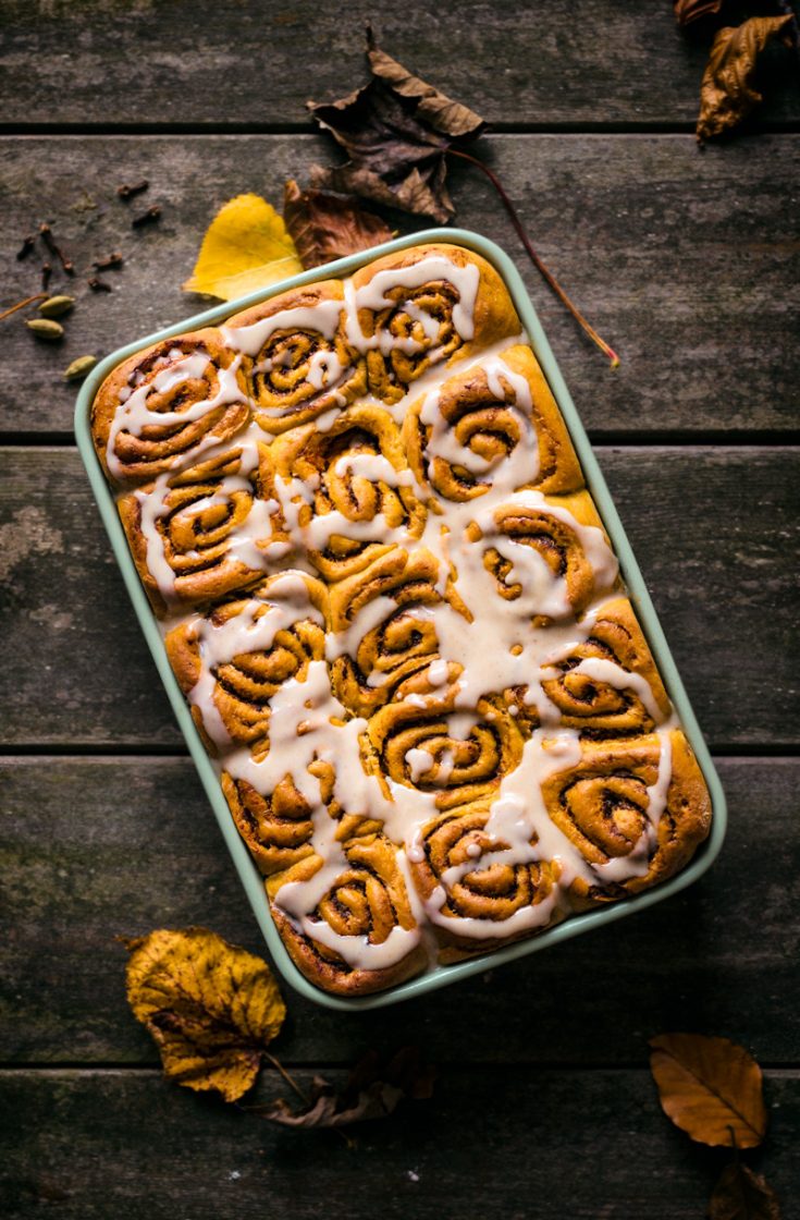 Vegan Pumpkin Cinnamon Rolls Occasionally Eggs