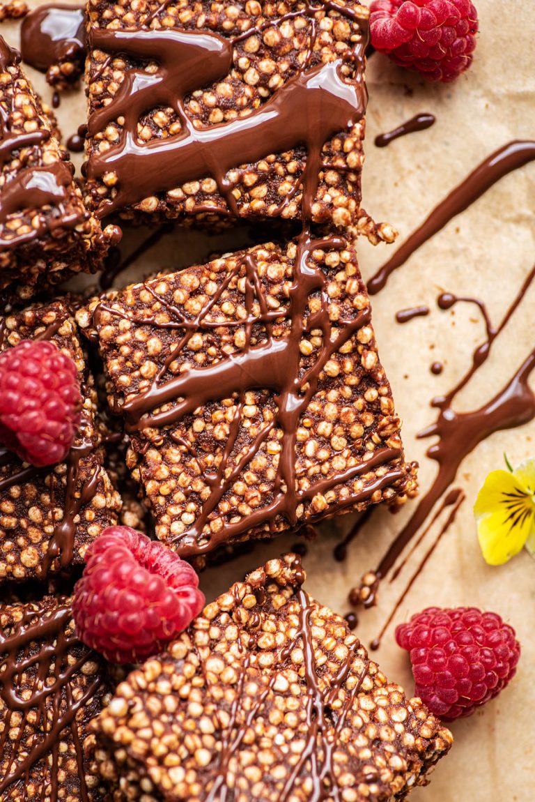 Chocolate Puffed Quinoa Bars Occasionally Eggs