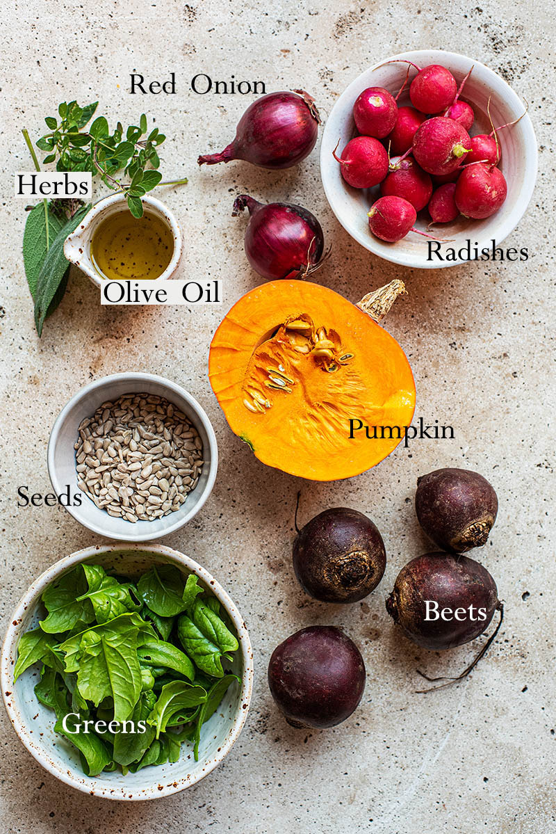 Pumpkin Salad Ingredients