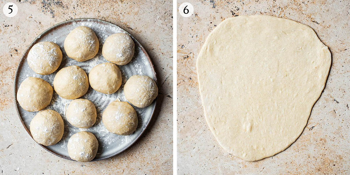 Naan steps 5 and 6.