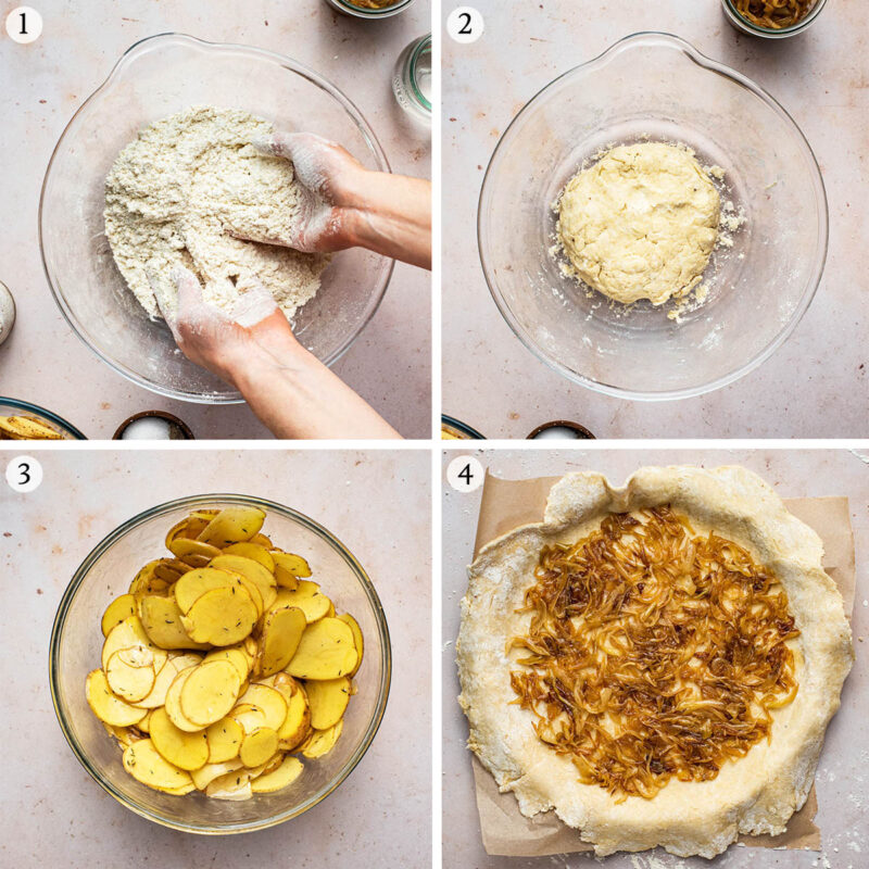 Potato Onion Galette Occasionally Eggs