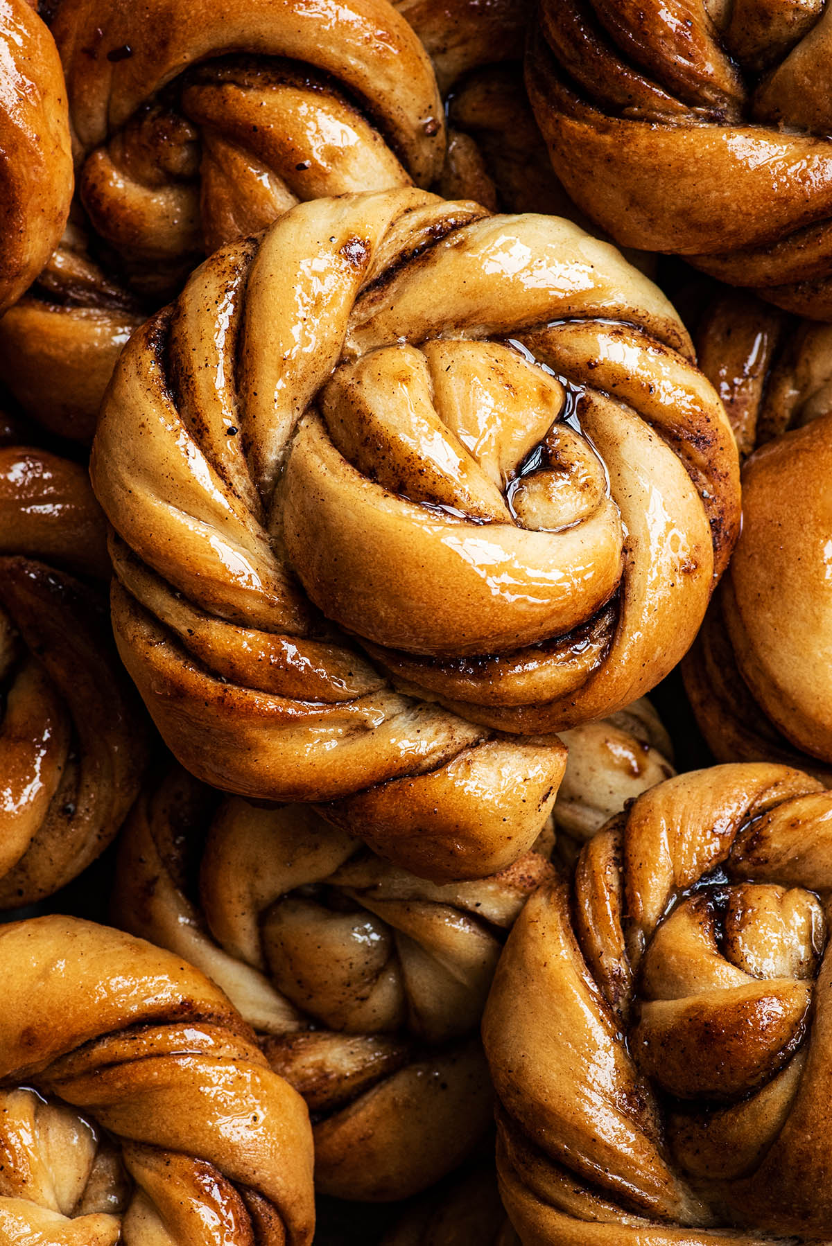 Twisted filled cardamom buns.