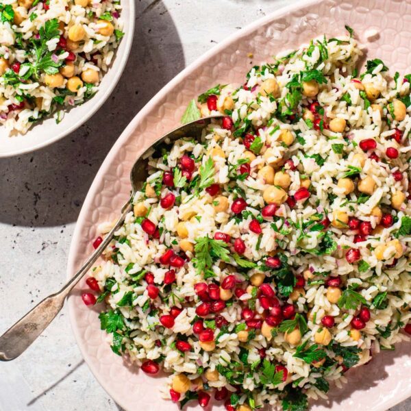 Rice Salad with Lemon Ginger Vinaigrette - Occasionally Eggs